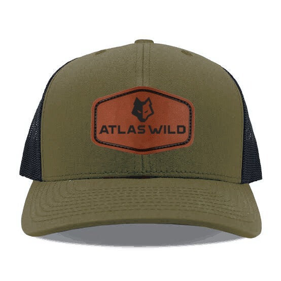 Atlas Wild Khaki hat with Leather Patch