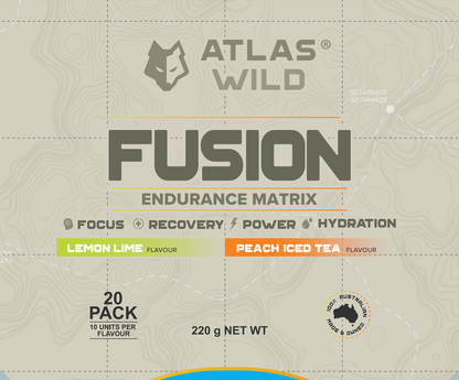 Fusion Endurance Mix - Peach Iced Tea and Lemon Lime