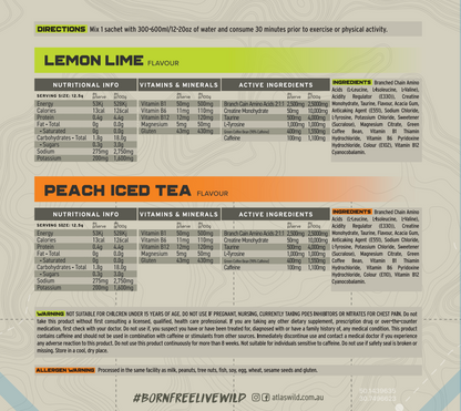 Fusion Endurance Mix - Peach Iced Tea and Lemon Lime