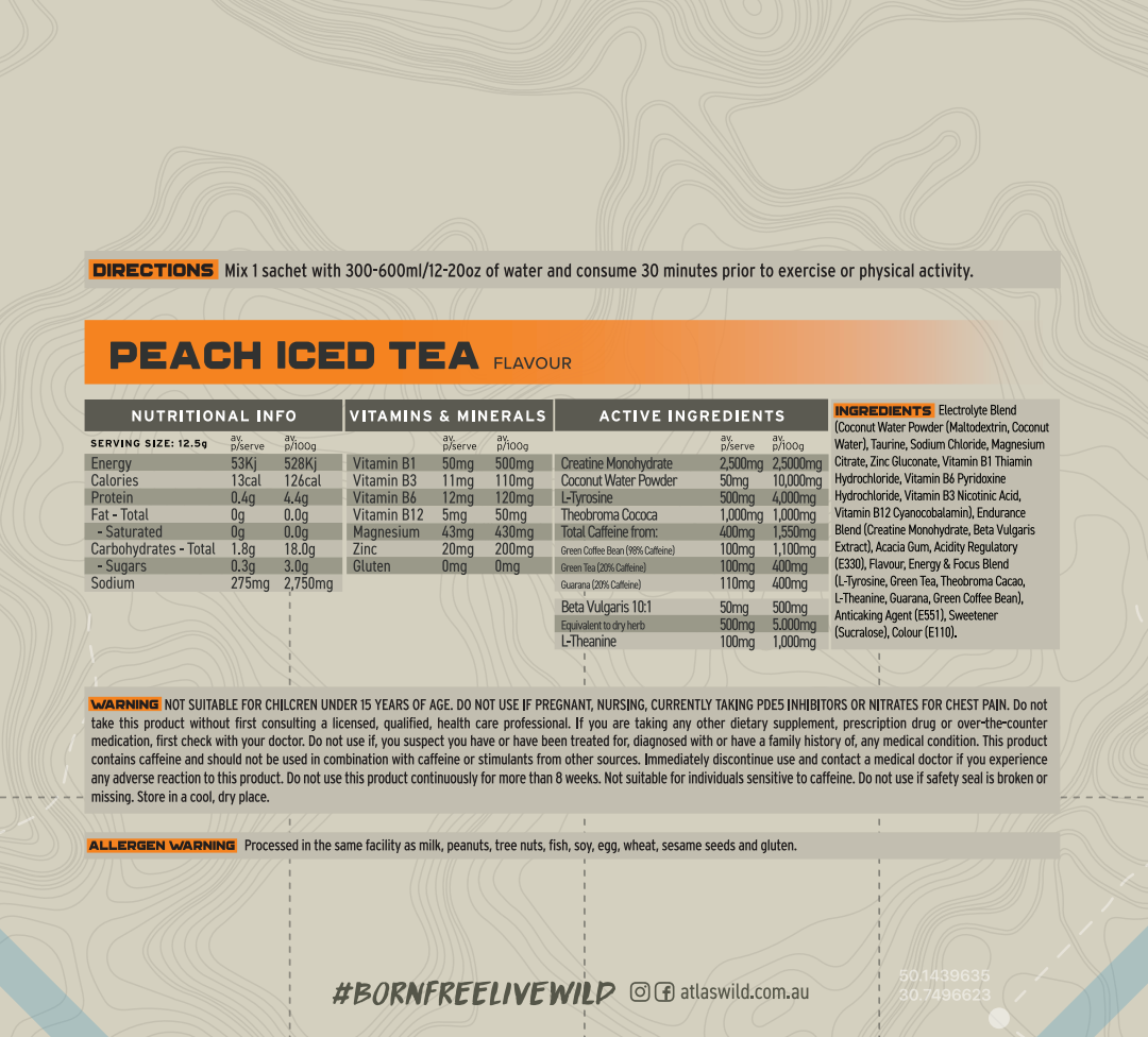 Rise Performance - Peach Iced Tea