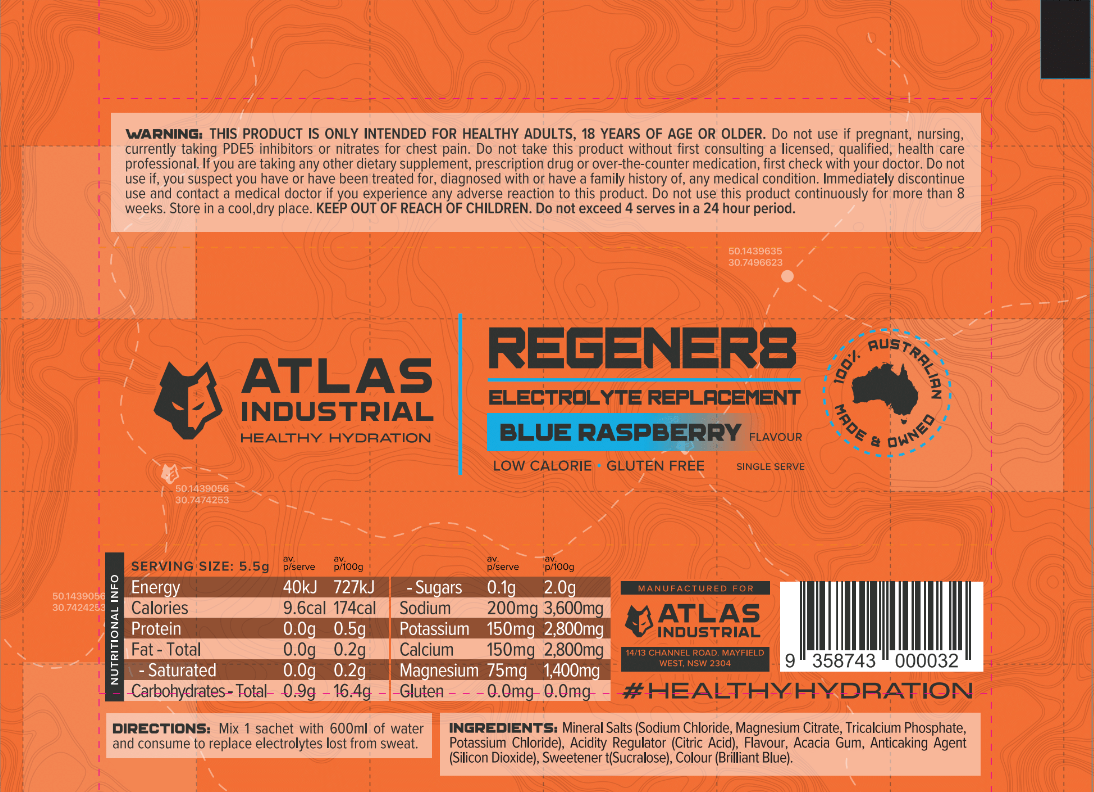 Atlas Industrial REGENER8 - Electrolyte Replacement 480 Bulk Pack