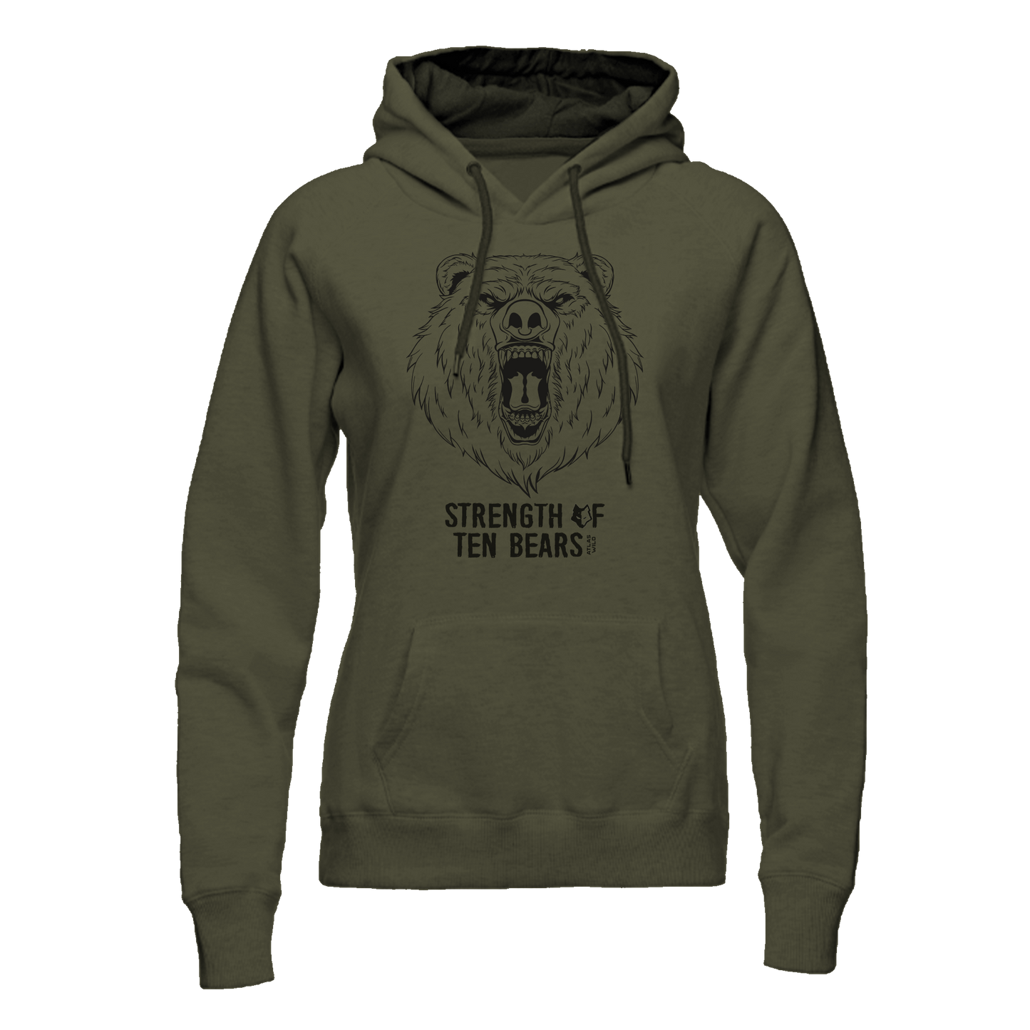 Strength of Ten Bears Hoodie - Forest Green