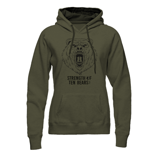 Strength of Ten Bears Hoodie - Forest Green